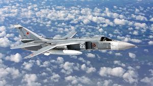 Ucraina anunță că a doborât un bombardier rusesc Su-24M în apropiere de Bahmut