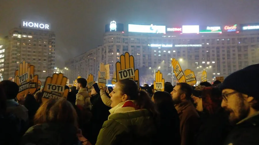 Protest Justiție, Piața Victoriei
