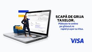 Într-o pauză de lucru, din confortul casei tale... cam atât de lejer este să plătești taxele cu cardul.  Plătește-le online cu Visa pe ghiseul.ro. Le rezolvi rapid și eficient și ai scăpat de grija taxelor (P)