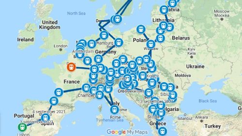 HARTĂ INTERACTIVĂ Trenul Connecting Europe Express va porni din Lisabona pe 2 septembrie și se va opri în mai mult de 70 de orașe din 26 de țări / Când ajunge în București