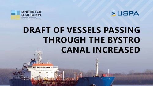Adâncimea de navigare pe Canalul Bâstroe a crescut de la 3,9 la 6,5 metri (ministerul ucrainean al Infrastructurii)