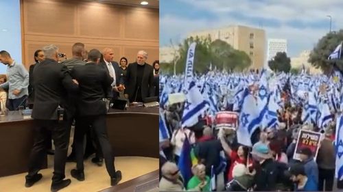 Protest masiv cu aproape 100.000 de oameni în fața Parlamentului israelian împotriva controversatului proiect guvernamental care taie puterile Curții Supreme / Inițiatorii cer o întâlnire cu opoziția - UPDATE