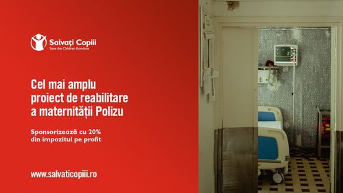 Salvaţi Copiii România reabilitează integral Secţia de Terapie Intensivă şi Blocul Operator ale Maternităţii Polizu, nerenovate de 40 de ani