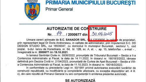 Sanador afirmă că a cerut aprobare de la Primăria Capitalei pentru construirea unui “spital pentru tratarea cancerului”