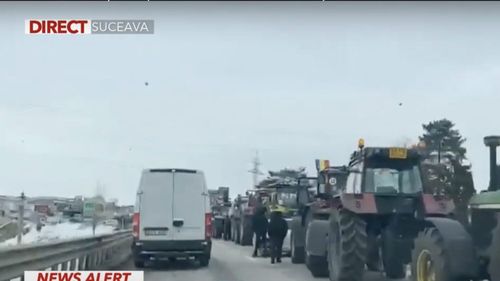Fermierii și transportatorii au blocat și drumurile care duc spre vămile Albița, Nădlac și Siret