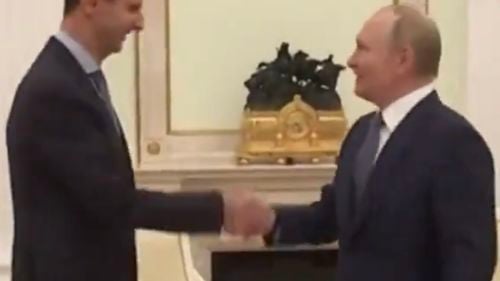 Vladimir Putin l-a primit pe Bashar al-Assad la Moscova
