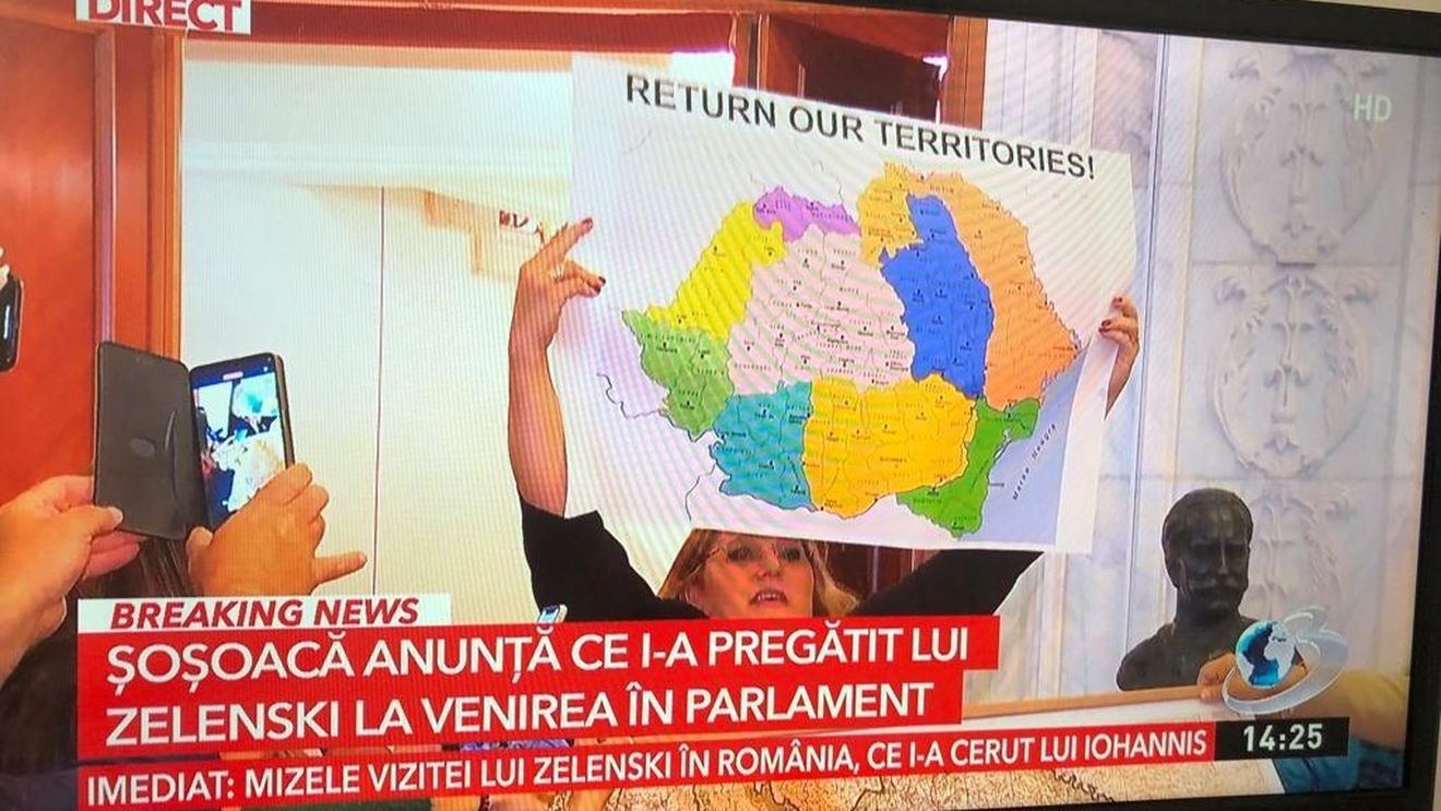Vladimir Putin claims Romania and Hungary's lands were taken and given to Ukraine" / This rhetoric frequently used by Diana Șoșoacă, Claudiu Târziu, and George Simion