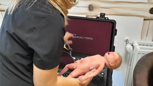 GALERIE FOTO Anne și Paul, „pacienții” care îi pregătesc pe medicii viitorului / Centrul de simulare pentru Neonatologie de la Spitalul „Louis Țurcanu” din Timișoara, finalizat prin PNRR