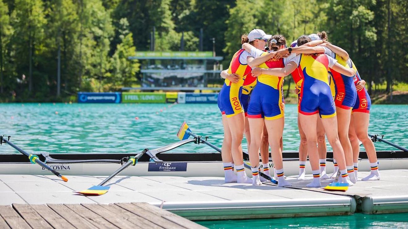 Medalie de argint pentru România la Europenele de canotaj de la Szeged, câștigată de echipajul feminin de patru rame