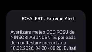 Bucureștenii, iritați în social media că au fost treziți la 4 dimineața de un mesaj RO-Alert care anunța că a nins