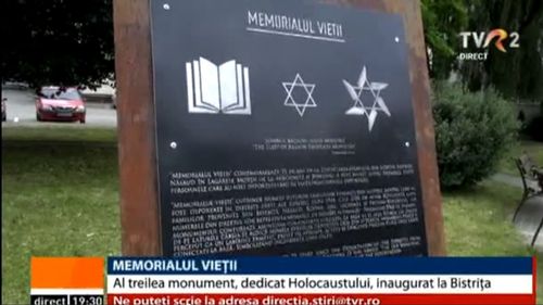 În Bistrița a fost inaugurat ”Memorialul vieții”, al treilea monument dedicat Holocaustului