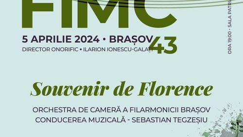 Festivalul Internațional al Muzicii de Cameră va avea loc la Brașov între 5 și 13 aprilie