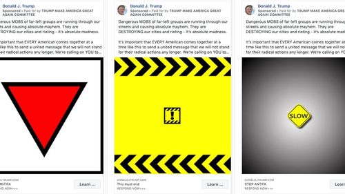 Facebook a retras mesaje publicitare ale campaniei lui Trump care conţineau un simbol nazist