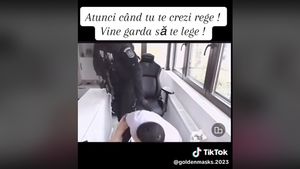 Allin, "regele TikTok-ului", reținut pentru amenințare și tulburarea liniștii publice / Arunca lucruri de la fereastră, s-a filmat în posturi indecente în magazine și și-a amenințat vecina