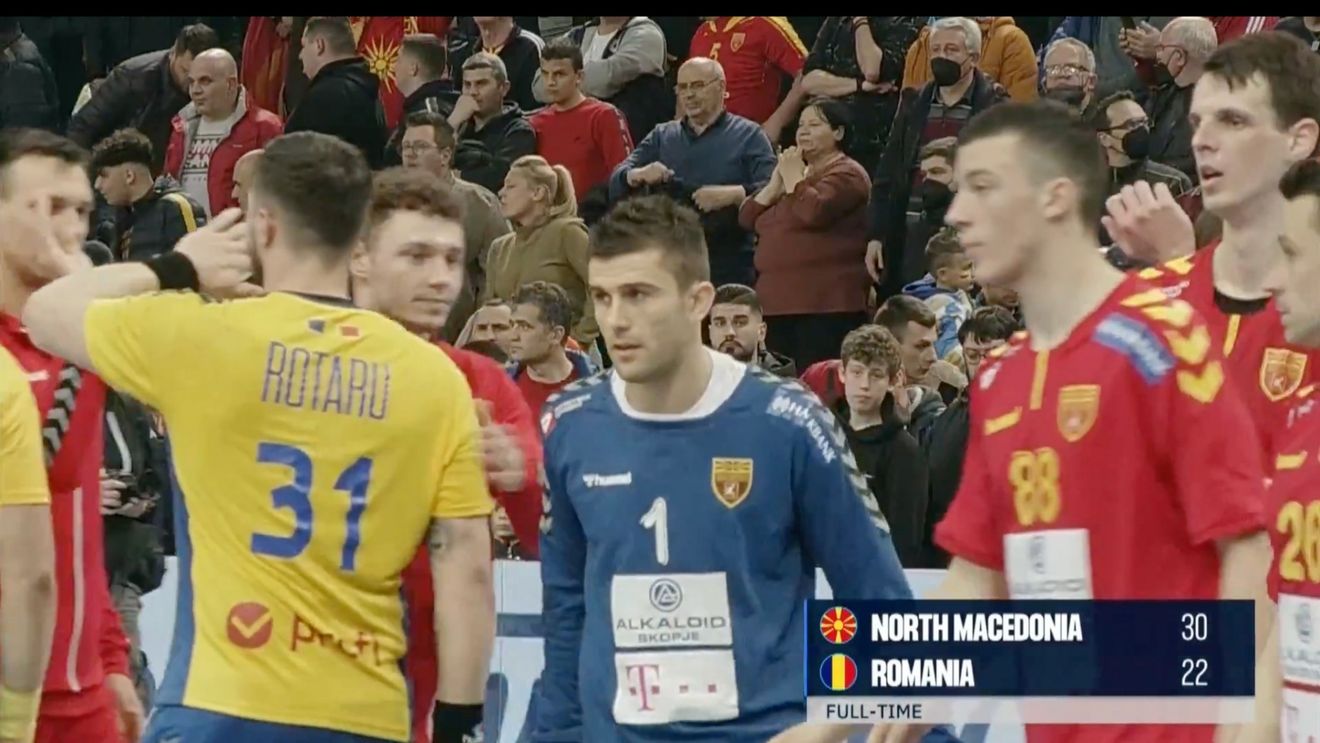 Naţionala masculină de handbal, eliminată de Macedonia de Nord în preliminariile Campionatului Mondial din 2023