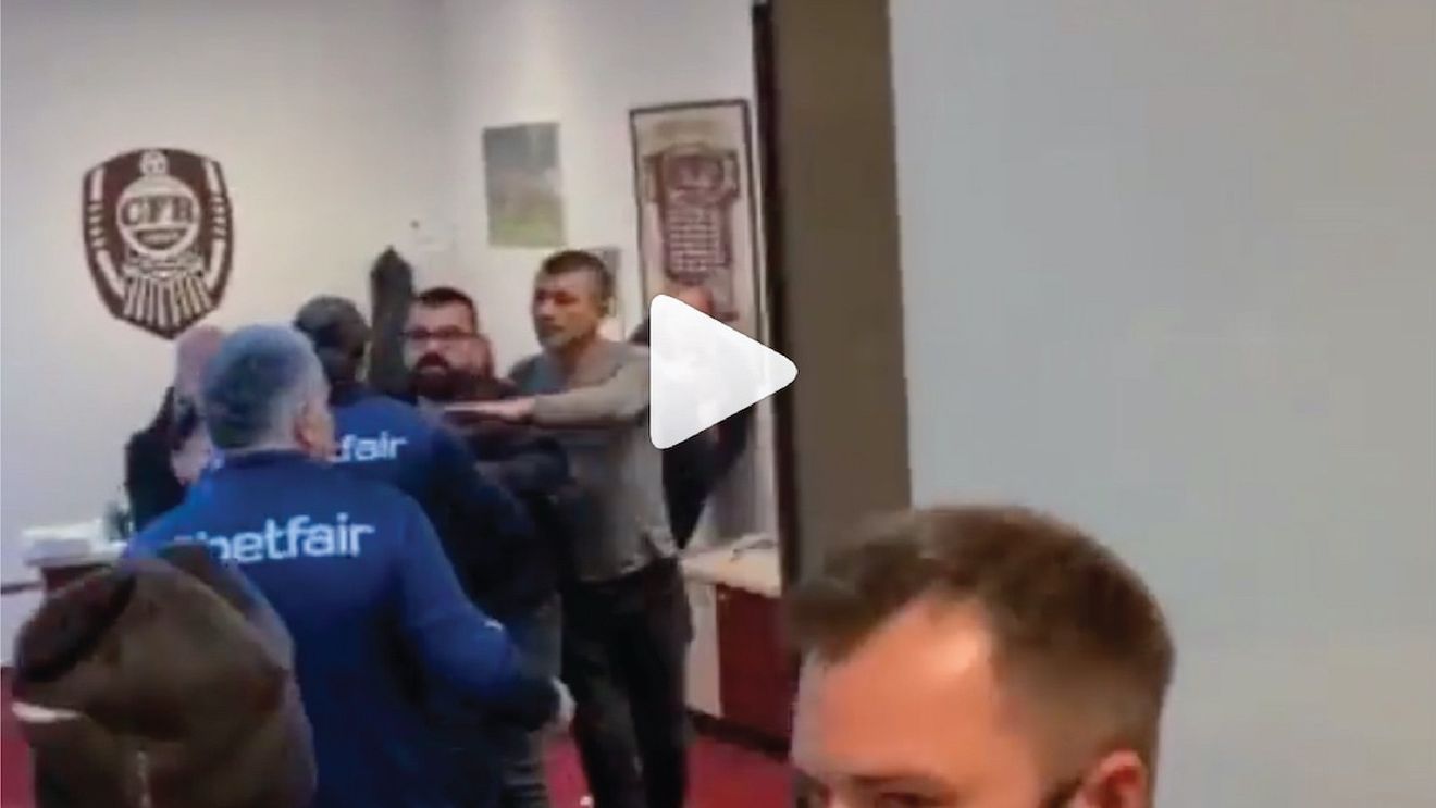 VIDEO Clujenii s-au bătut în vestiar după meciul pierdut cu Steaua Roșie Belgrad / Imaginile au fost filmate de oficialii sârbi