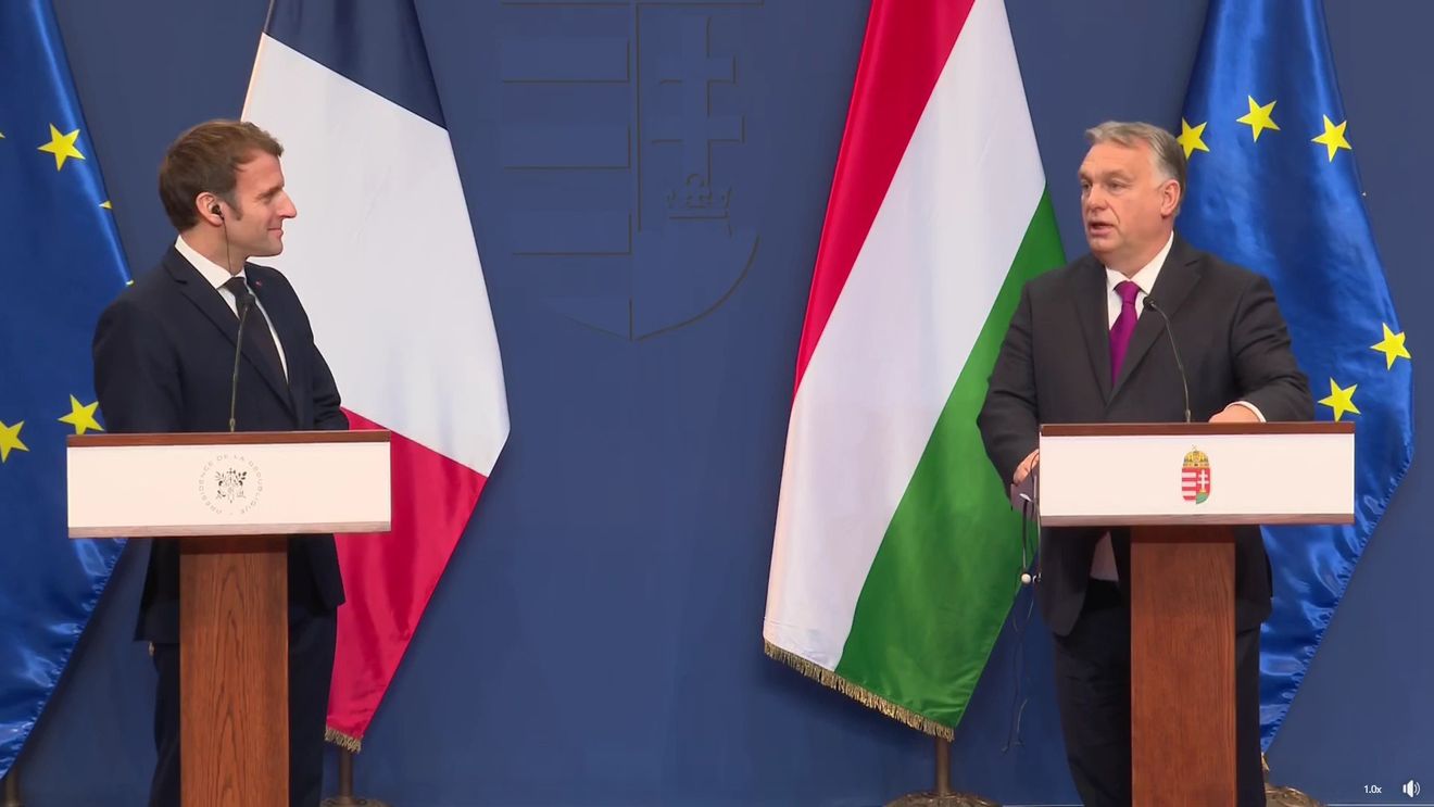 Macron îl primeşte luni seară pe Viktor Orban la un dineu în care vor discuta despre „unitatea ţărilor europene” privind războiul din Ucraina şi statul de drept