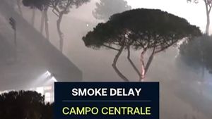 VIDEO: Faza zilei - Sărbătoarea Interului lui Chivu a întrerupt un meci de la ATP Roma: „nu se mai poate juca”