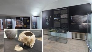 Operație reușită pe creier, veche de 4.500 de ani, în expoziția Muzeului Național al Unirii din Alba Iulia. Craniul trepanat de la Livezile, una dintre cele mai spectaculoase descoperiri preistorice din România. Ce arată studiile antropologice