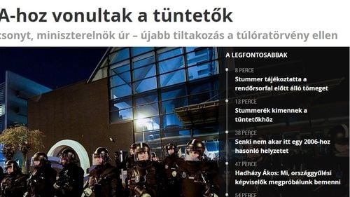 Budapesta: Protestatarii anti-Orban au asediat televiziunea de stat și cer să fie lăsați pe post să-și citească revendicările