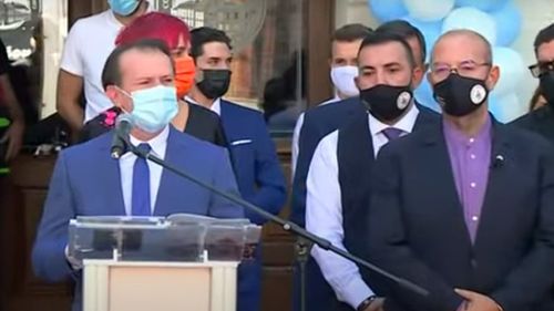 VIDEO Premierul Florin Cîțu a deschis anul școlar alături de primarul Cristian Popescu Piedone, condamnat la 8 ani de închisoare, în primă instanță, în dosarul "Colectiv"