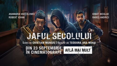 Imigranți, răzbunare, tablouri scumpe.Vieți complicate și o miză mare.„Jaful Secolului”, regizat de Teodora Ana Mihai, scris de Cristian Mungiu, e propunerea României la Premiile Oscar, ediția 2026 şi din 23 septembrie, la cinema. (P)