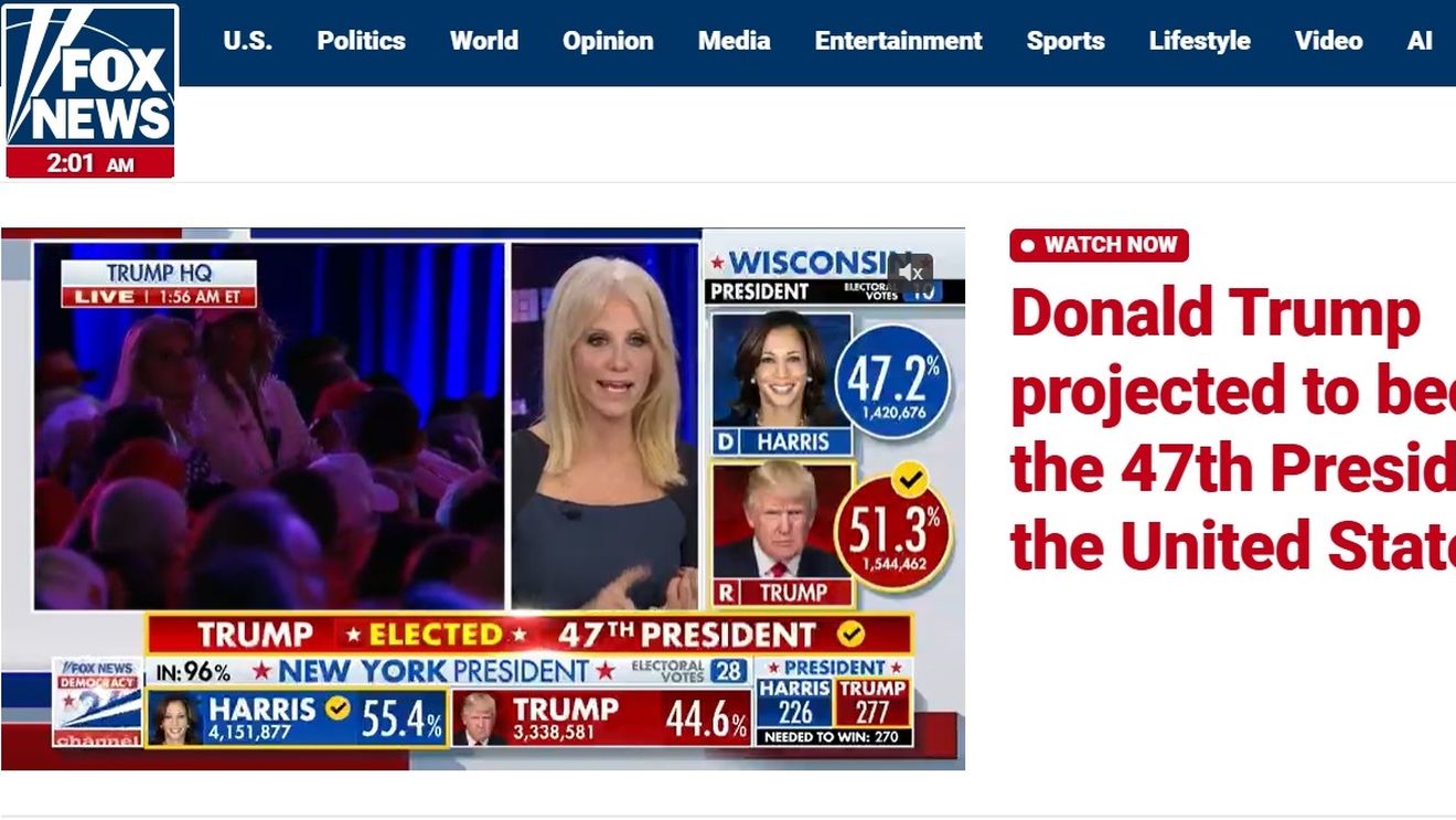 The Hill și FoxNews îl dau pe Donald Trump câștigător al alegerilor prezidențiale din SUA