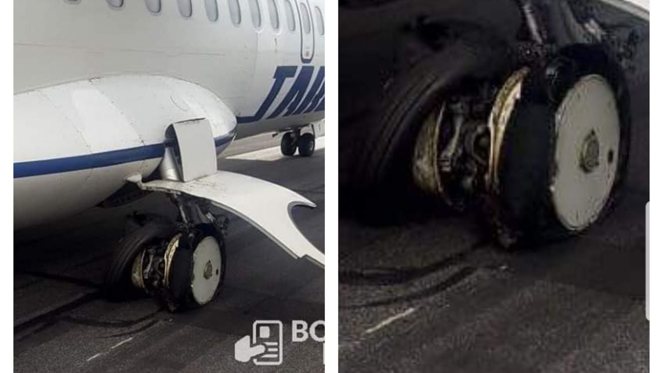 Explozie la anvelopele trenului de aterizare al unui avion, la sosirea pe Aeroportul Henri Coandă / Aeronava cu 22 de pasageri a rămas temporar imobilizată pe pistă