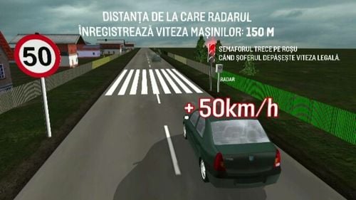 ANIMAȚIE GRAFICĂ. Autoritățile vor să introducă un semafor inteligent, dotat cu radar, care „pedepsește” vitezomanii