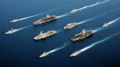 Filipine, SUA şi Australia au efectuat manevre militare comune în marea Chinei de Sud, zonă disputată cu Beijingul, care a desfăşurat patrule