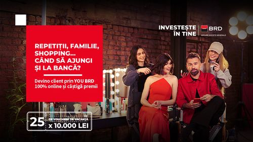 Lista de lucruri de făcut nu se mai termină, timpul da. Noroc că banca e online. Devino client prin YOU BRD 100% online și poți câștiga unul din cele 25 de vouchere de vacanță de 10.000 lei.
