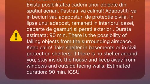 Alertă IGSU de drone în Tulcea / Canalele de Telegram ucrainene au indicat drone Shahed spre Izmail și Vâlcov / Atacul vine după discursul președintelui Nicușor Dan la Odesa
