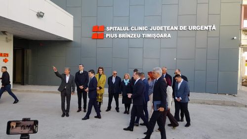 VIDEO&FOTO | Centrul de Mari Arși de la Timișoara, vizitat de președintele Nicușor Dan. Aproape gata în mai puțin de trei ani