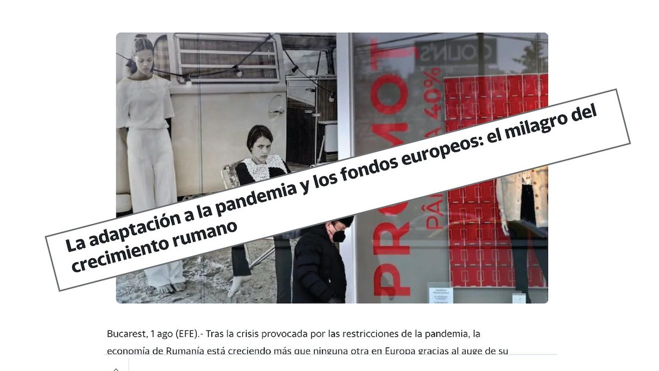 Adaptarea la pandemie şi fondurile europene sunt miracolul creşterii economice româneşti, notează agenția spaniolă de presă EFE