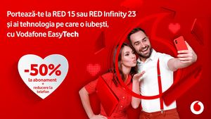 De Valentine’s Day, te portezi la Vodafone și ai 50% discount la abonamente & super prețuri la telefoane (P)