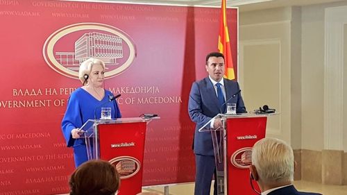 VIDEO Viorica Dăncilă, o nouă gafă în Macedonia: A inventat un nou tip de cetățenie, cea ”aromână”