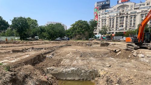 VIDEO Șantierul de la Planșeul Unirii intră în Etapa 2: Circulație restricționată începând cu 21 iunie / Cum arată lucrările în Piața Unirii