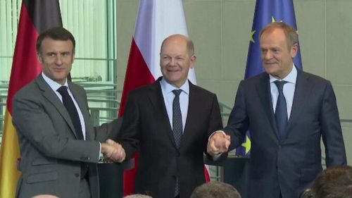 Europenii au anunțat noi soluții de sprijin pentru Ucraina. Acordul la care au ajuns Franța, Germania și Polonia