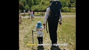 VIDEO Nicușor Dan, imagini inedite dintr-o drumeție, împreună cu copiii săi
