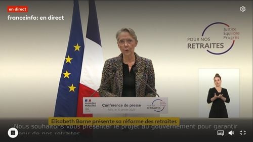 Guvernul condus de Elisabeth Borne prezintă proiectul de reformă a pensiilor din Franța/ Majorarea treptată a vârstei de pensionare de la 62 la 64 de ani până în 2030, majorarea pensiei de stat minime până aproape de 1200 de euro pe lună