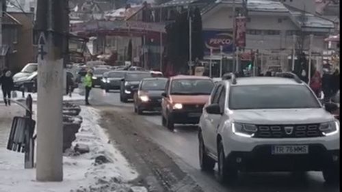 CNAIR intervine pentru înlăturarea efectelor alunecării de teren de pe DN 1, în afara localității Breaza