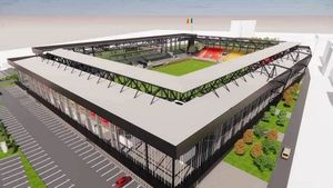 S-a dat start oficial pentru construcția noului stadion, prima arenă din Timișoara după Revoluție /  Costă 115 milioane lei, bani din bugetul local