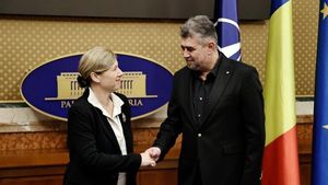 Ciolacu, după întâlnirea cu vicepreşedinta Comisiei Europene Věra Jourová: Am avut o discuţie foarte constructivă despre statul de dept, combaterea dezinformării şi tranziţia digitală