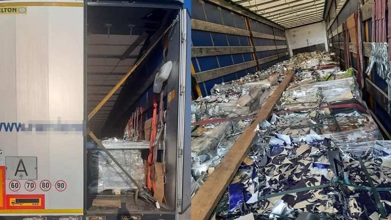 Autocamion cu peste 21 de tone de deşeuri metalice din Bulgaria, cu destinația Germania, oprit de polițiștii de frontieră din Giurgiu