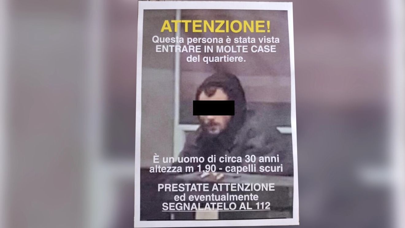 Hoț român, prins în Milano după ce locuitorii au lipit afișe cu poza lui / ”Atenție, această persoană a fost văzută intrând în mai multe case”