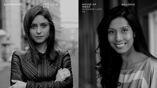 Jurnalista de război Anelise Borges și experta în conexiuni umane Lakshmi Rengarajan vorbesc despre tăcere la UNFINISHED (Parteneriat)