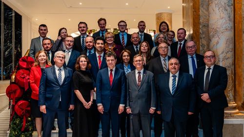Nicușor Dan, întâlnire cu ambasadorii țărilor membre UE: Am subliniat importanța întăririi apărării europene, în deplină complementaritate cu NATO