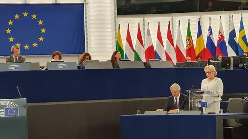 VIDEO Viorica Dăncilă a făcut, la Strasbourg, bilanțul președinției românești a UE: România vrea să găzduiască o agenție europeană în domeniul combaterii atacurilor cibernetice