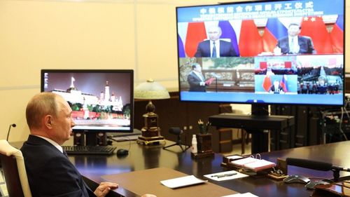 Vladimir Putin și Xi Jinping au inaugurat online construirea în comun a unor noi reactoare nucleare în China