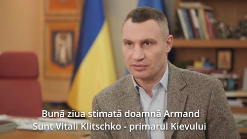VIDEO Clotilde Armand, discuție telefonică cu primarul Kievului, Vitali Klitschko: ”Vă mulțumim pentru că sprijiniți Ucraina în acest război crud”